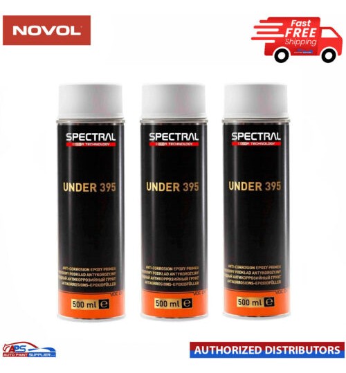 3x NOVOL - SPECTRAL UNDER 395 EPOXY PRIMER AEROSOL - LIGHT GREY [500ML]